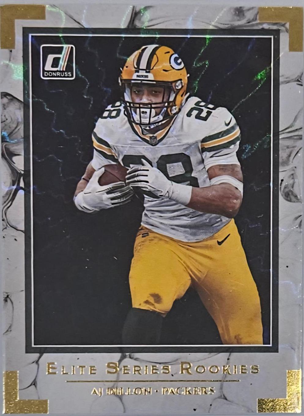 AJ Dillon #ESR-AD Football Cards 2021 Panini Donruss Elite Series Rookies