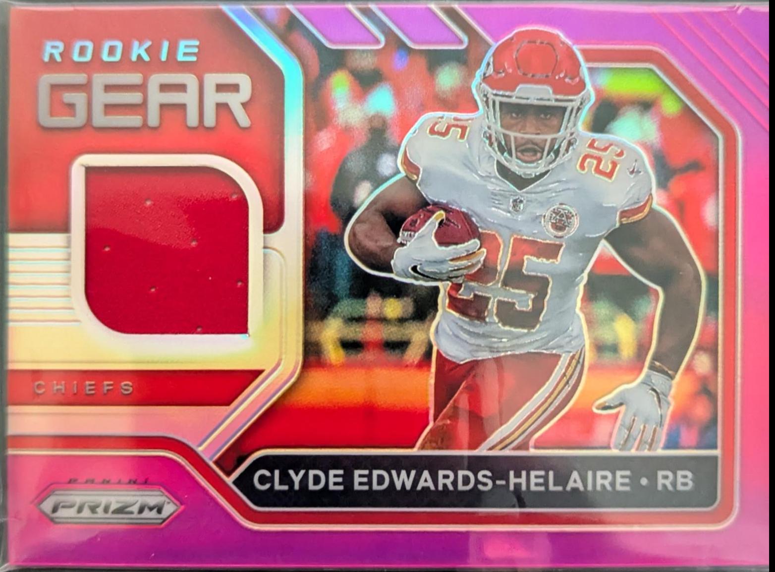 Clyde Edwards-Helaire #3 Football Cards 2020 Panini Prizm Rookie Gear
