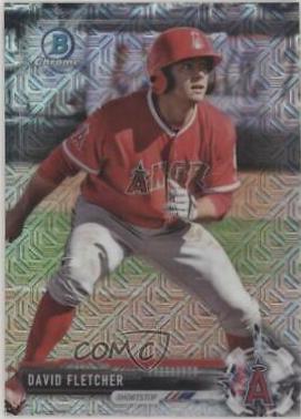 David Fletcher #BCP113 Baseball Cards 2017 Bowman Mega Box Chrome Prospects