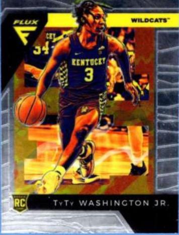 TyTy Washington Jr. #10 Basketball Cards 2022 Panini Chronicles Draft Picks Flux
