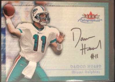 Damon Huard Football Cards 2000 Fleer Autographics