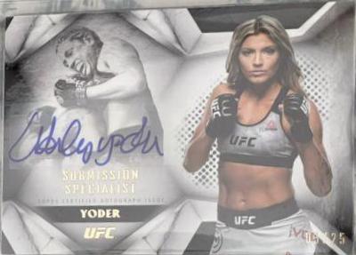 Ashley Yoder #SUS-AY Ufc Cards 2020 Topps UFC Striking Signatures Submission Specialist