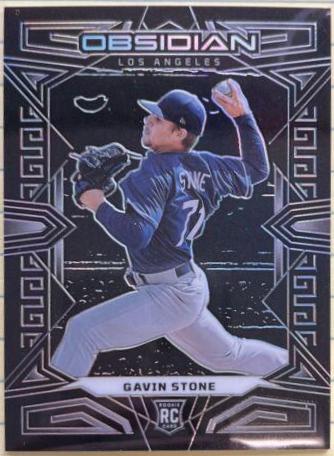Gavin Stone #3 Baseball Cards 2023 Panini Chronicles Obsidian