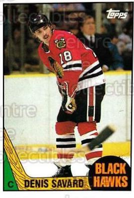 Denis Savard #127 Hockey Cards 1987 Topps