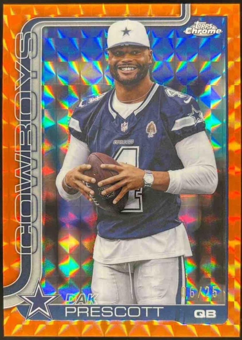 Dak Prescott [Orange Geometric Image Variation] #79