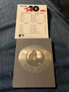 boston red sox “holographic sticker”
