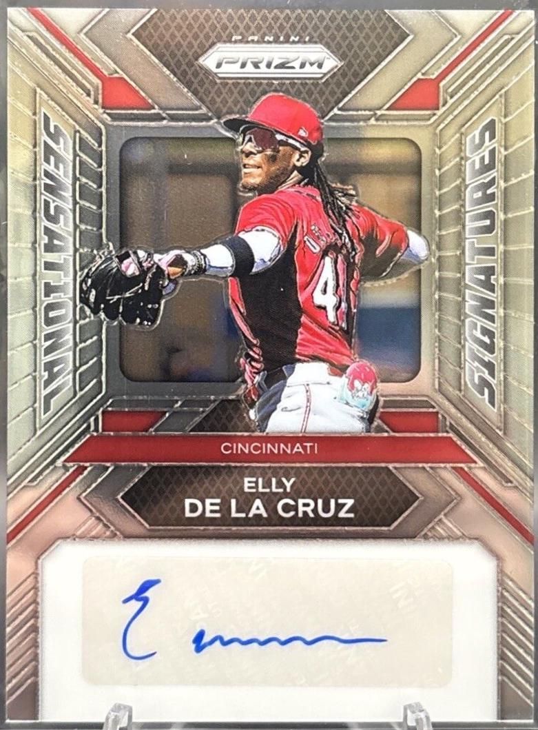Elly De La Cruz #SS-ED Baseball Cards 2024 Panini Prizm Sensational Signatures