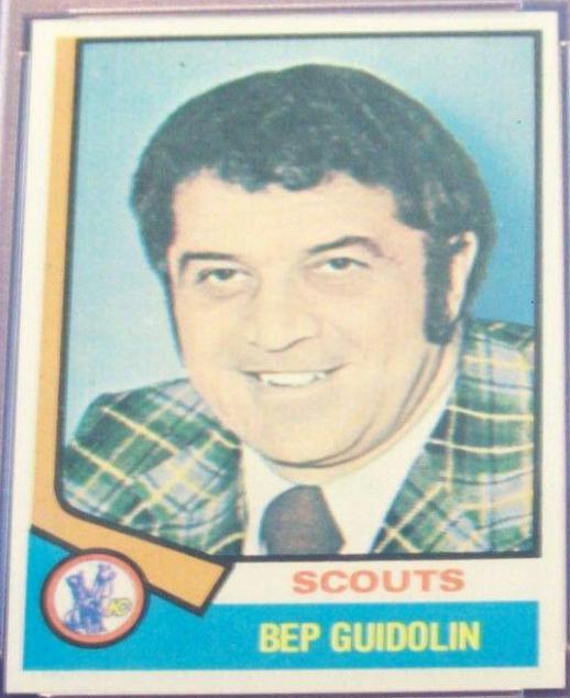 Bep Guidolin #34 Hockey Cards 1974 Topps