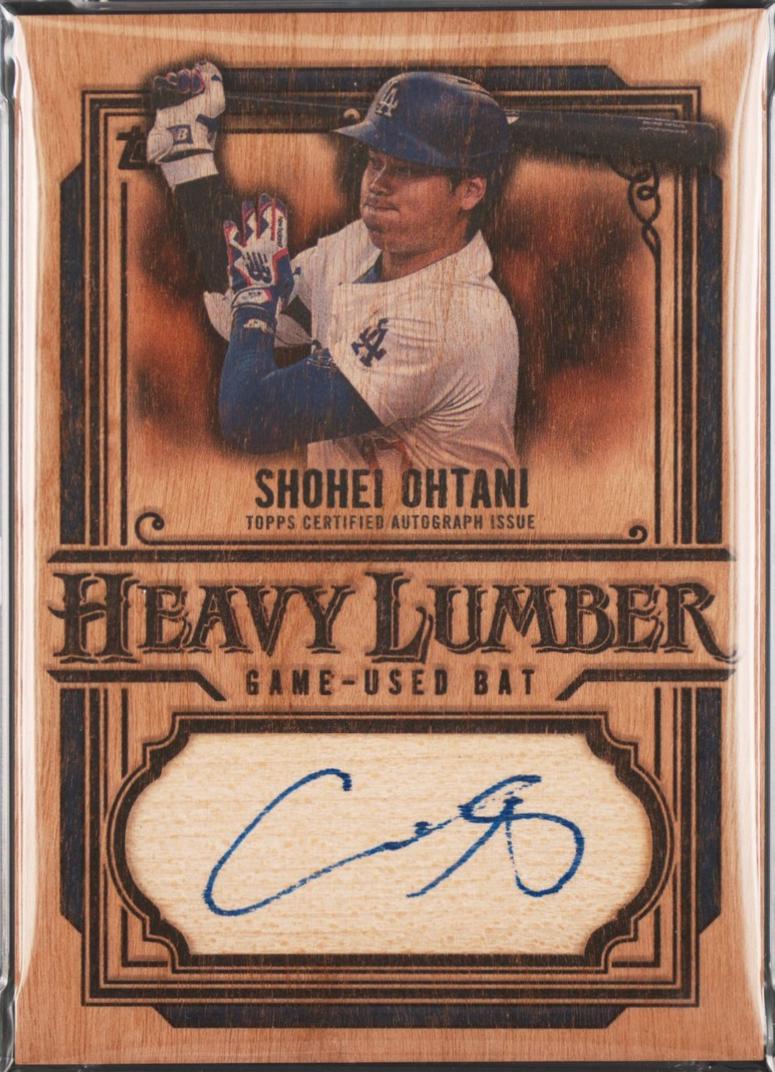 Shohei Ohtani #HLAR-SO Baseball Cards 2025 Topps Heavy Lumber Autograph Relic