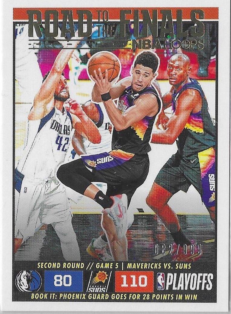 Devin Booker #47 Basketball Cards 2022 Panini Hoops Road to the Finals
