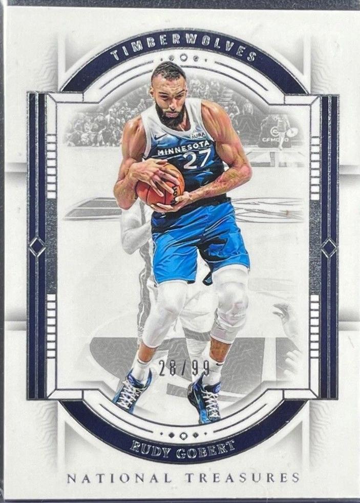 Rudy Gobert #5 Basketball Cards 2023 Panini National Treasures