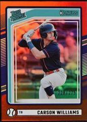 Carson Williams [Red] #179 Baseball Cards 2024 Donruss Prices