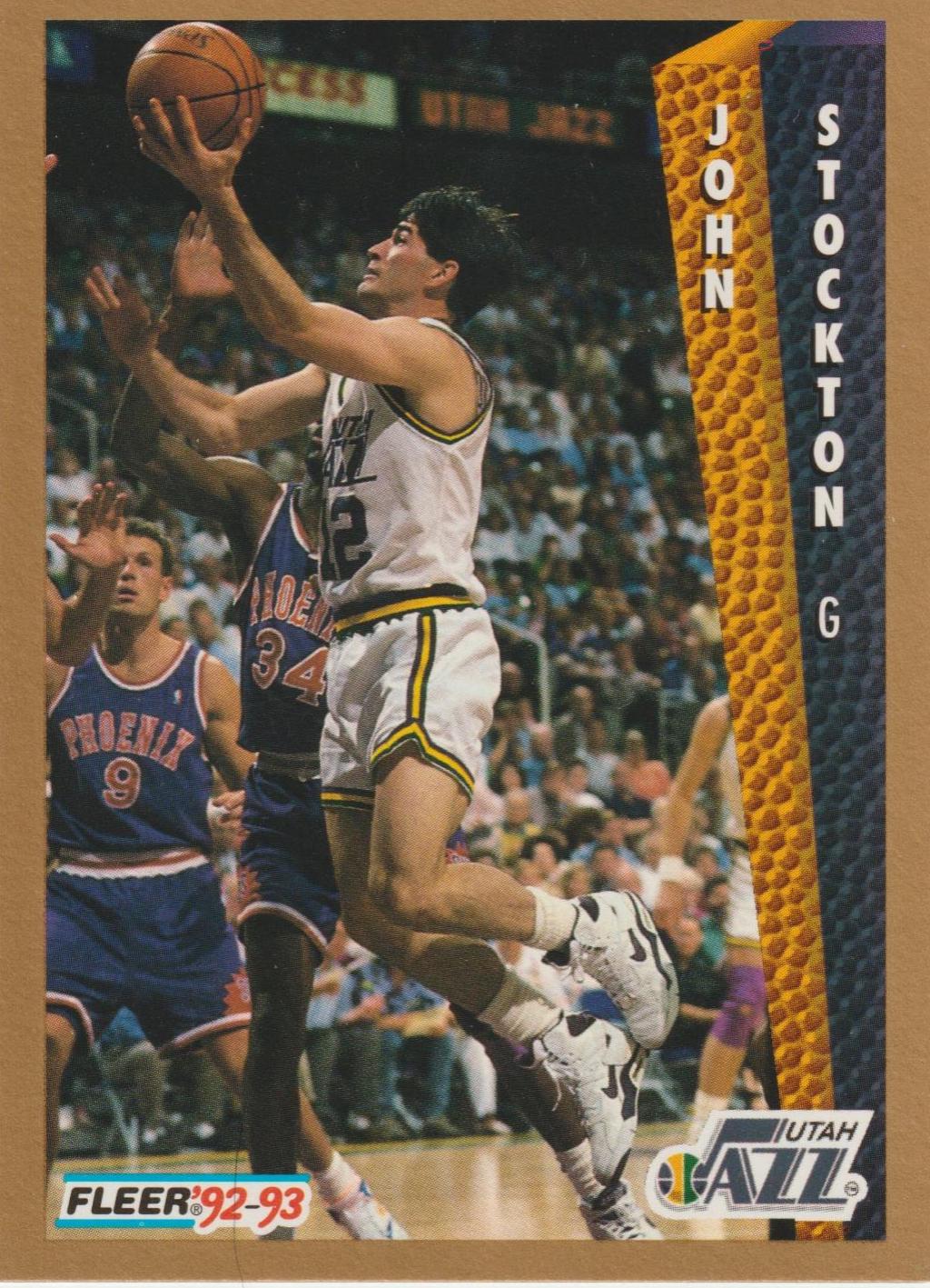 John Stockton #227 Basketball Cards 1992 Fleer