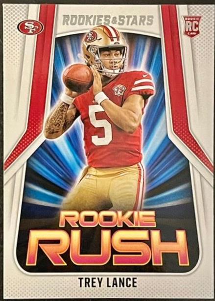Trey Lance #RR3 Football Cards 2021 Panini Rookies and Stars Rush