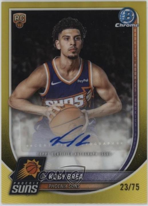 Koby Brea [Yellow Refractor] #BCA-KB