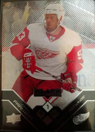 Johan Franzen #26 Hockey Cards 2008 Upper Deck Black Diamond