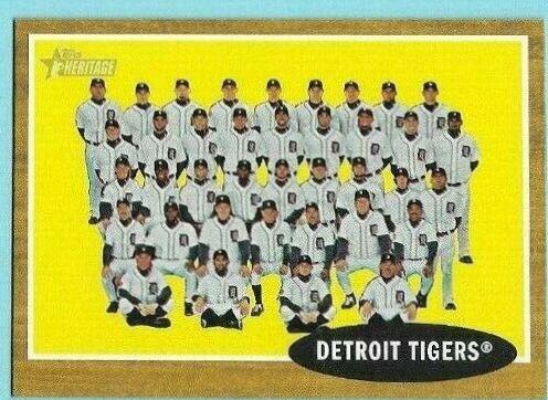 Detroit Tigers #24 Baseball Cards 2011 Topps Heritage