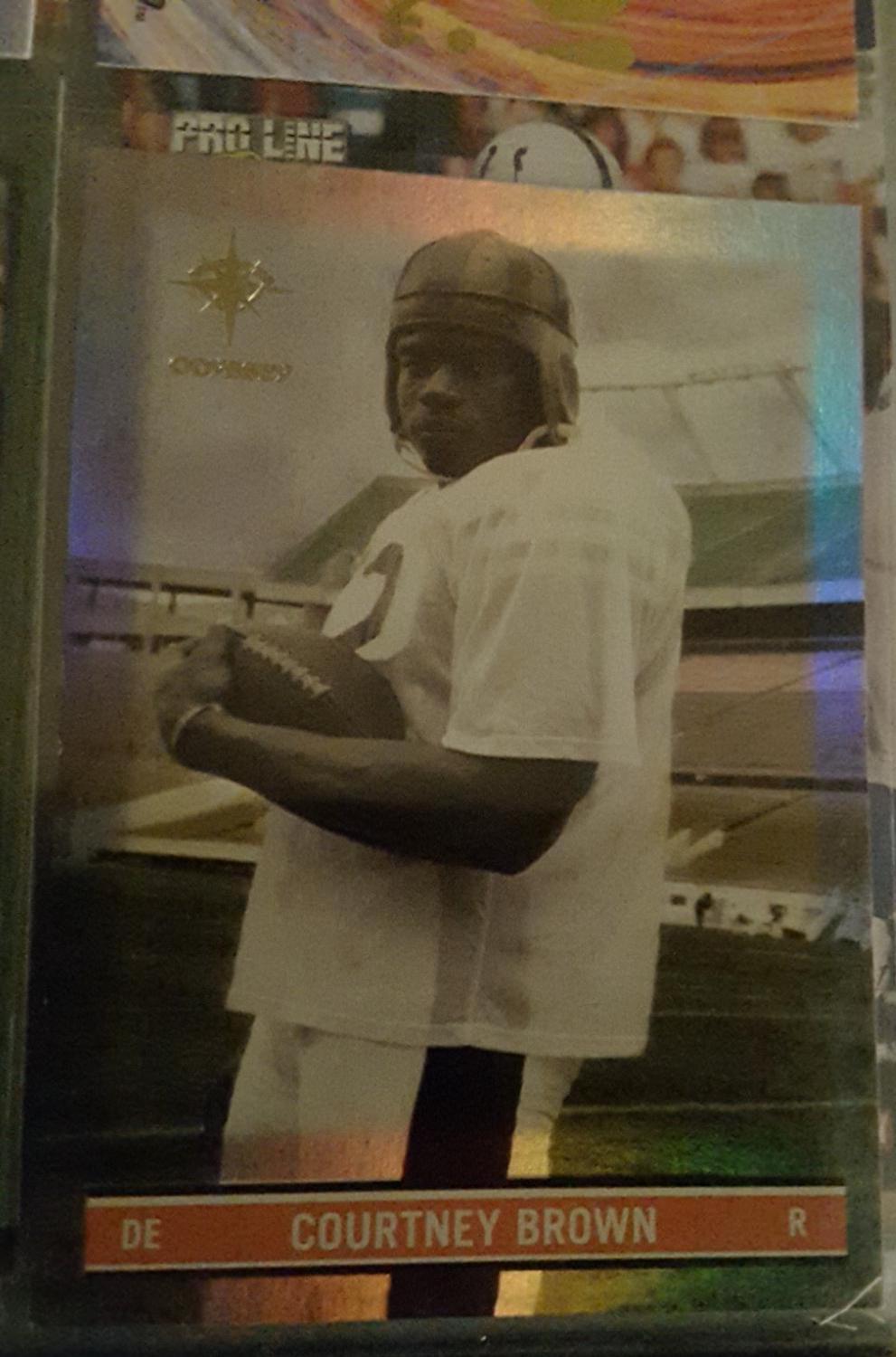 Courtney Brown #OS10 Football Cards 2000 Collector's Edge Odyssey Old School