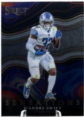 D'Andre Swift #SEN-15 Football Cards 2021 Panini Select Sensations