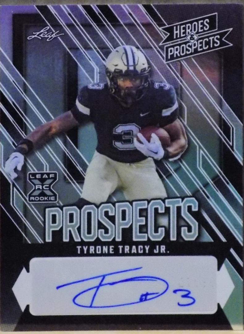 Tyrone Tracy Jr. #AP-TTJ 2024 Leaf Heroes & Prospects Prospect Autograph Football