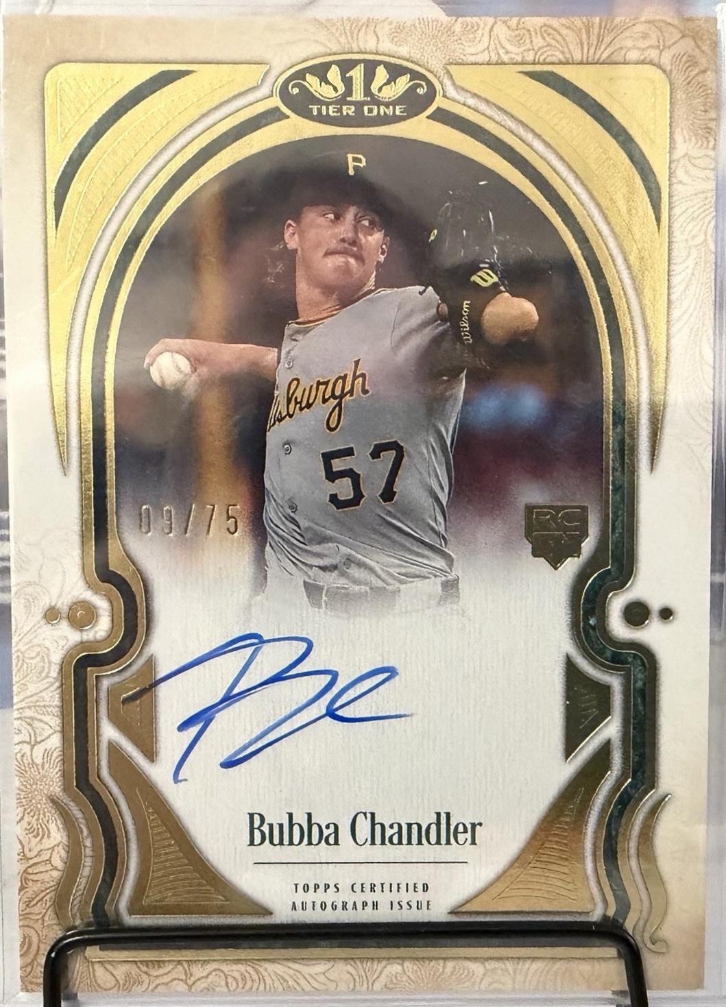 Bubba Chandler #T1TA-BCH 2026 Topps Tier One Baseball Tier One Talent Autographs