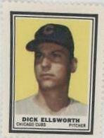 Dick Ellsworth Baseball Cards 1962 Topps Stamps