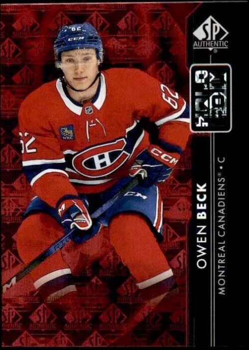 Owen Beck #HF-37 Hockey Cards 2023 SP Authentic Holofoil