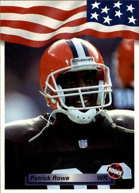 Patrick Rowe #42 Football Cards 1992 All World