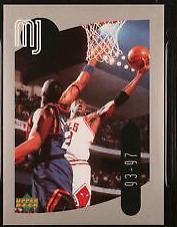 Michael Jordan #43 Basketball Cards 1998 Upper Deck International MJ Stickers