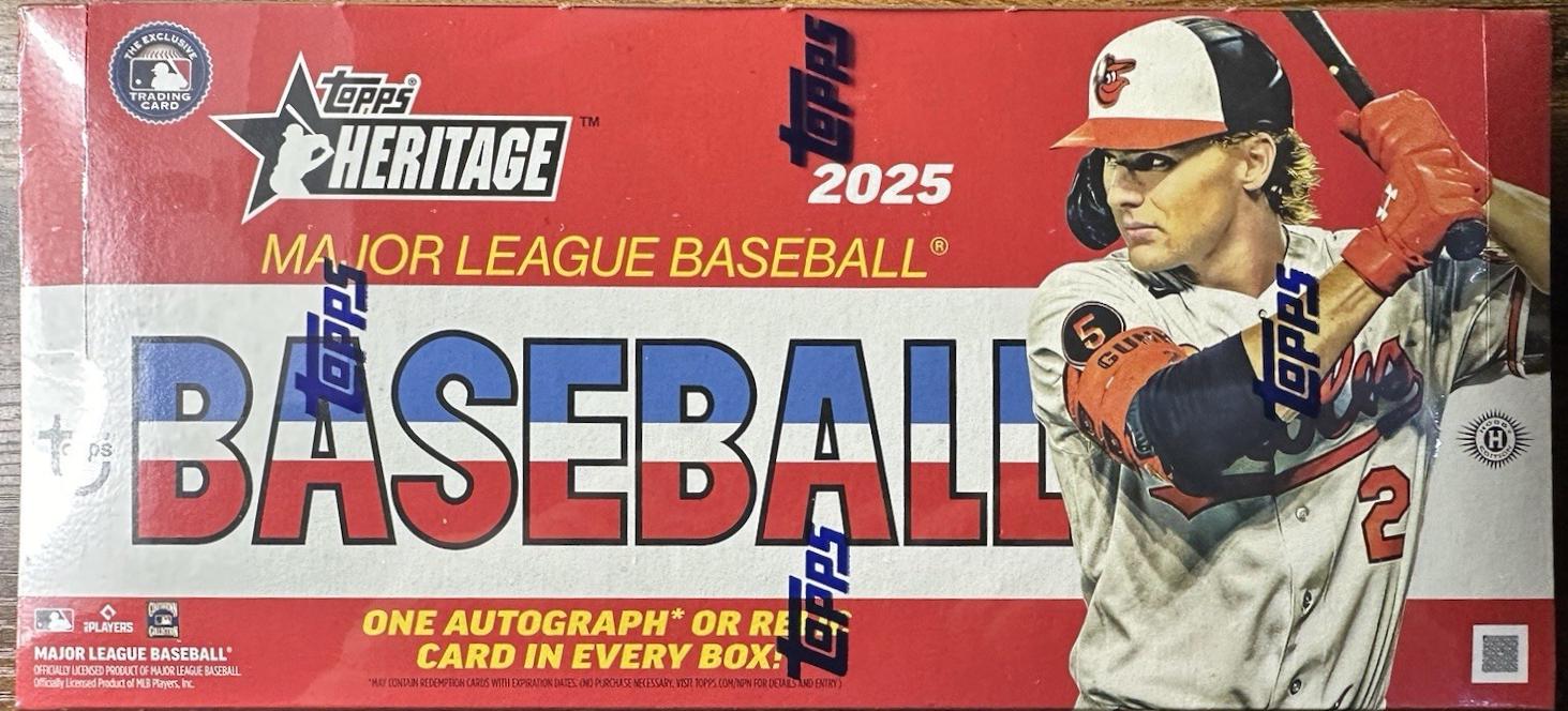 Hobby Box Baseball Cards 2025 Topps Heritage