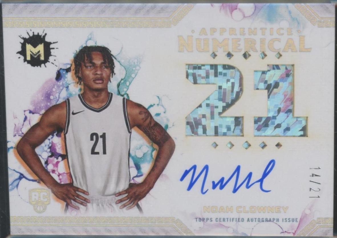 Noah Clowney #ANA-NC Basketball Cards 2023 Topps Motif Apprentice Numerical Autograph
