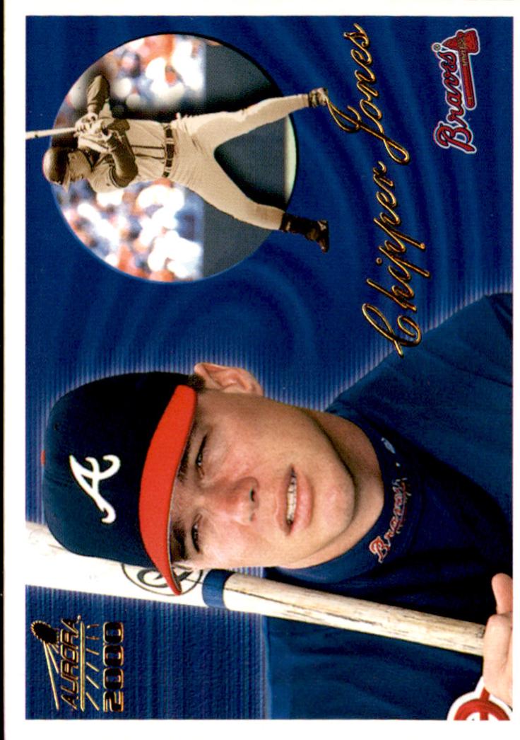 Chipper Jones #12 Baseball Cards 2000 Pacific Aurora
