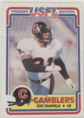 Kiki DeAyala #33 Football Cards 1984 Topps USFL