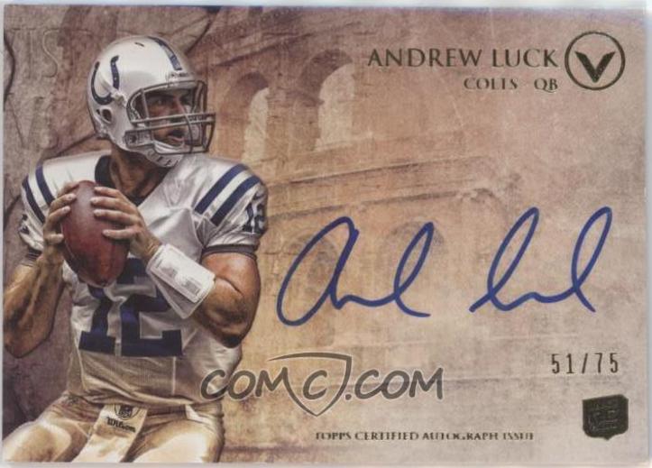 Andrew Luck #VA-AL Football Cards 2012 Topps Valor
