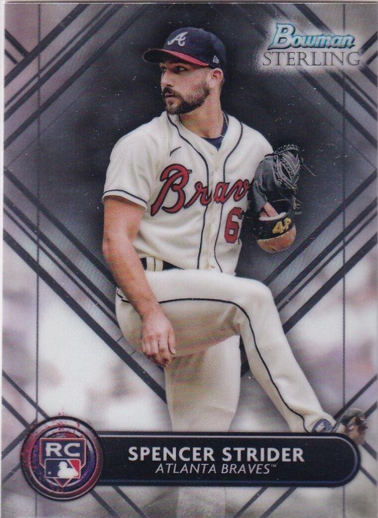 Spencer Strider #BSR-50 Baseball Cards 2022 Bowman Sterling