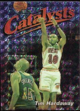 Tim Hardaway Refractor #132 Basketball Cards 1997 Finest Embossed