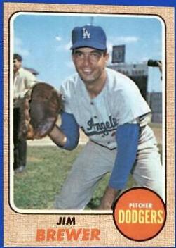 Jim Brewer #298 1968 Topps Baseball