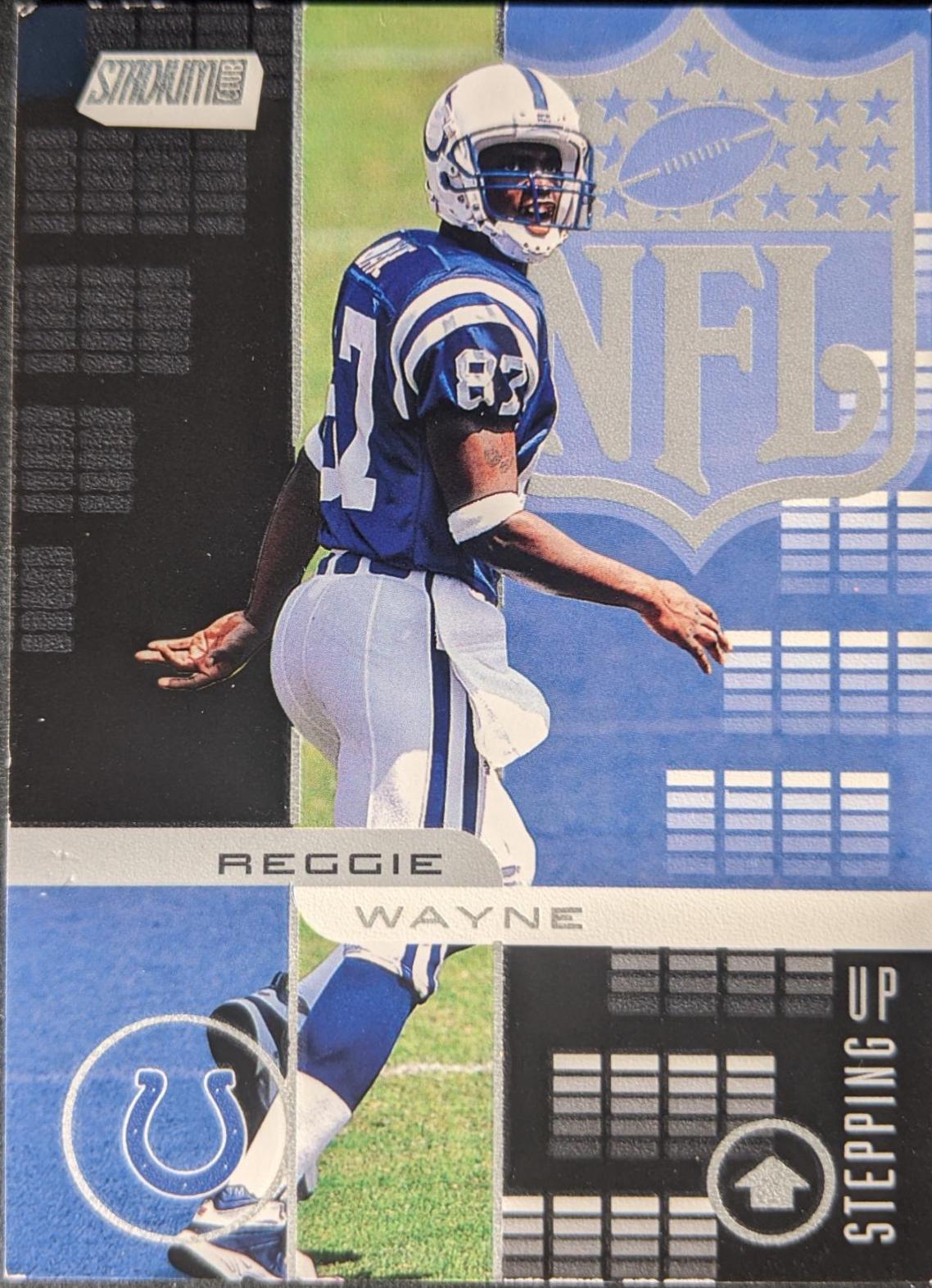 Reggie Wayne #SU8 Football Cards 2001 Stadium Club Stepping Up