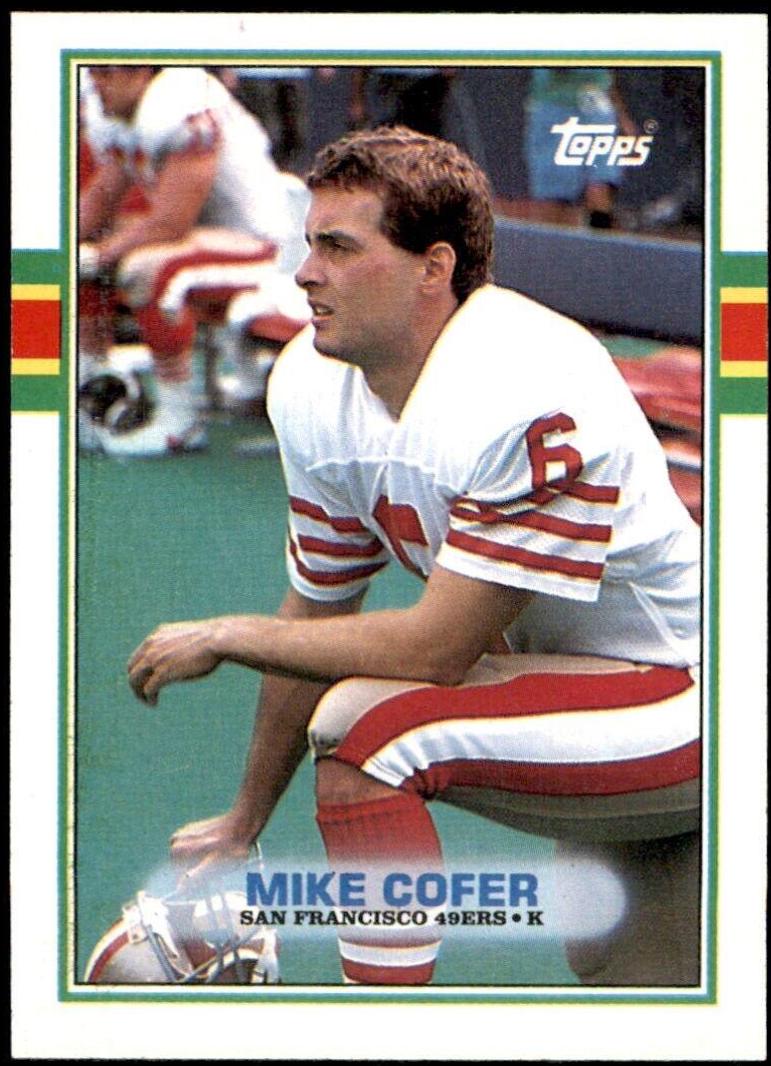 Mike Cofer #15 Football Cards 1989 Topps