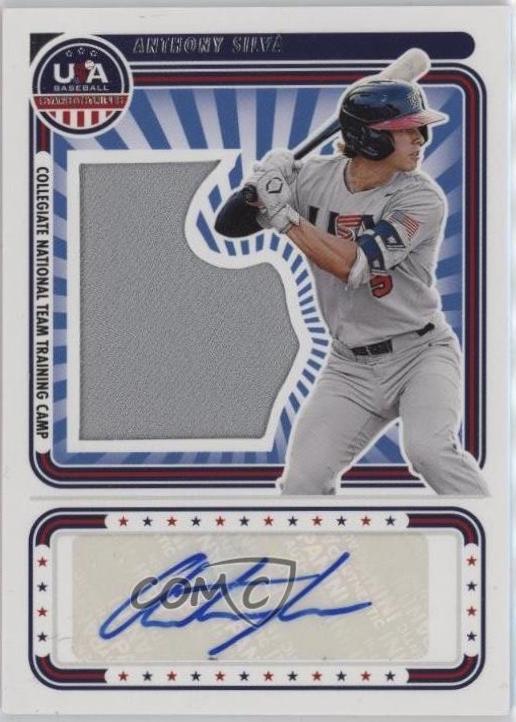 Anthony Silva #SS-AS 2024 Panini Stars & Stripes USA Signatures Silhouettes Baseball