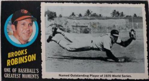 Brooks Robinson #9 Baseball Cards 1971 Topps Greatest Moments