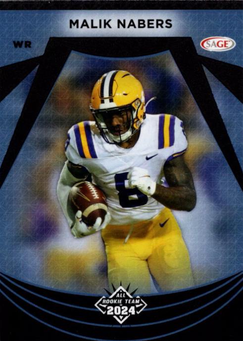 Malik Nabers #114 Football Cards 2024 Sage HIT