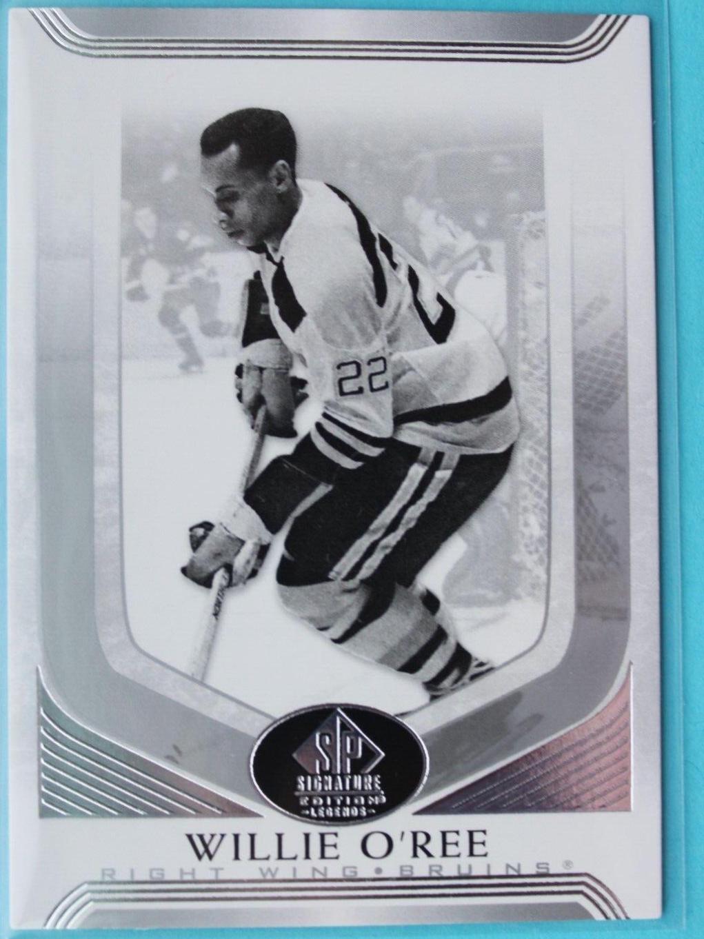Willie O'Ree #142 Hockey Cards 2020 SP Signature Edition Legends