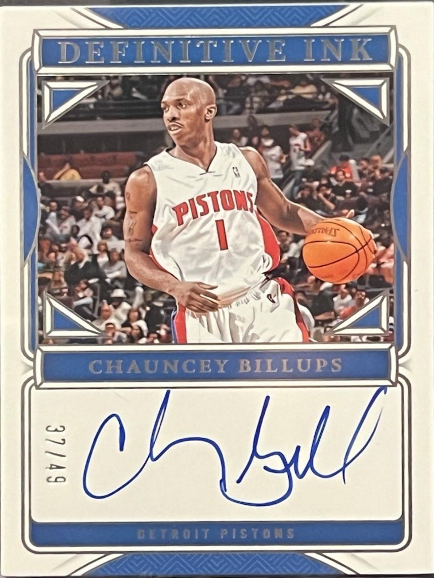 Chauncey Billups #23 2024 Panini National Treasures Definitive Ink Basketball