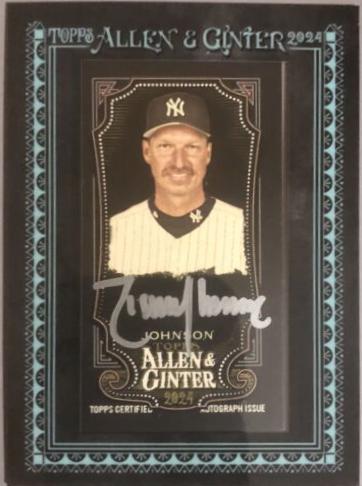 Randy Johnson #MA-RJ 2024 Topps Allen & Ginter X Framed Mini Baseball Autographs