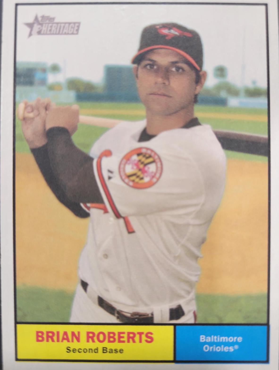 Brian Roberts #10 Baseball Cards 2010 Topps Heritage