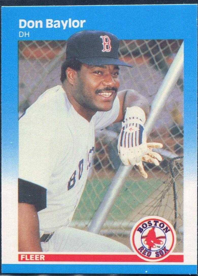 Don Baylor #28 Baseball Cards 1987 Fleer Glossy