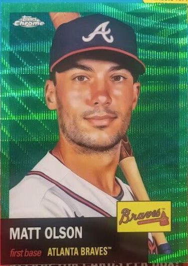 Matt Olson [Green Wave Refractor] #387