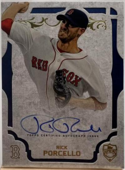 Rick Porcello #SA-RP Baseball Cards 2015 Topps Supreme Autograph