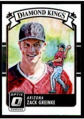 Zack Greinke #1 Baseball Cards 2016 Panini Donruss Optic